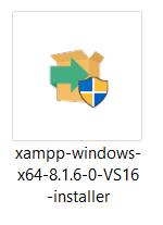 the XAMPP installer on Windows
